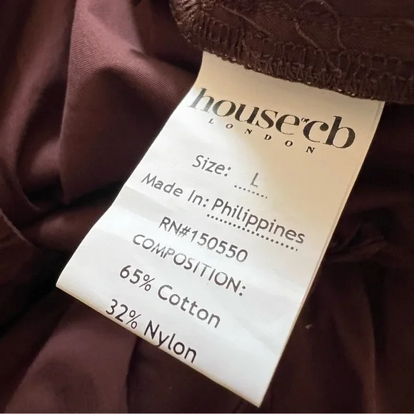 House of CB Cora gathered full midi skirt Ladies size large Rich brown - Picture 11 of 11